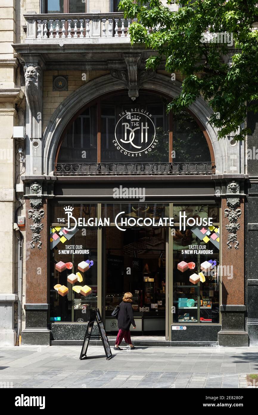Negozio Belga Chocolate House, Neuhaus ad Anversa, Belgio Foto Stock