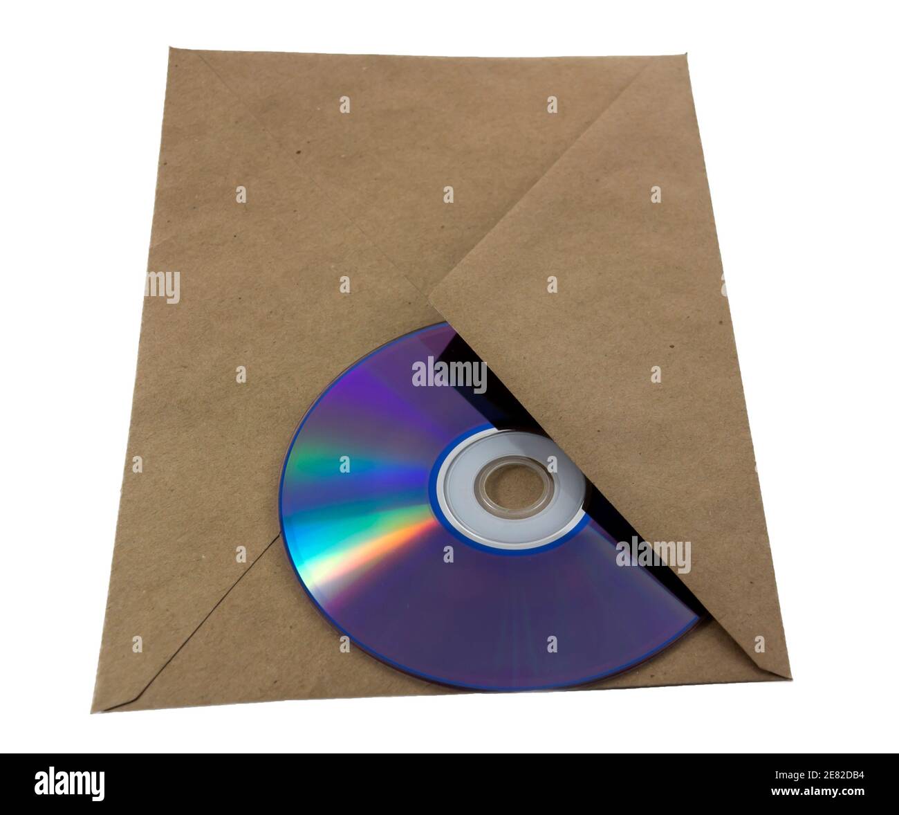 Busta non contrassegnata con un cd all'interno Foto Stock