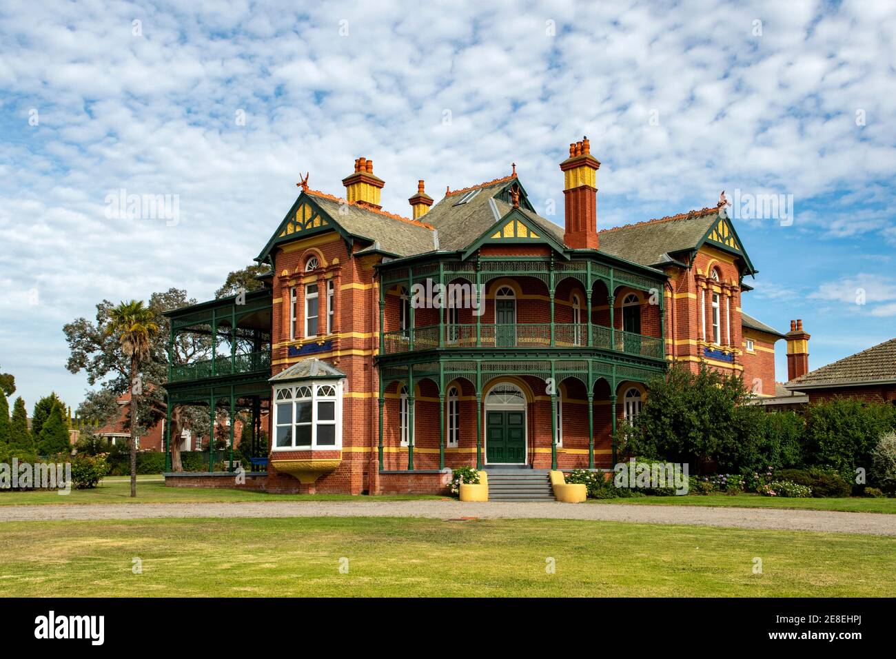 Bundoora Homestead Art Center, Bundoora, Victoria, Australia Foto Stock