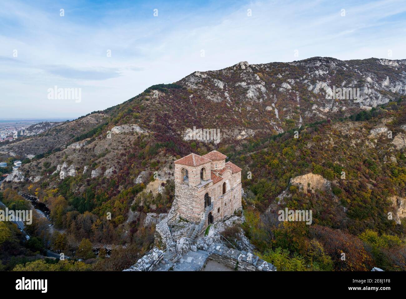 Chiesa di Santa Maria di Petrich, fortezza di Assen, Asenovgrad, Bulgaria Foto Stock