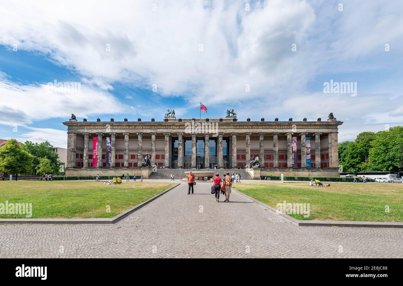 Altes Museum, Antichità Collezioni dei Musei nazionali di Berlino, Lustgarten, Isola dei Musei, Berlino, Germania Foto Stock