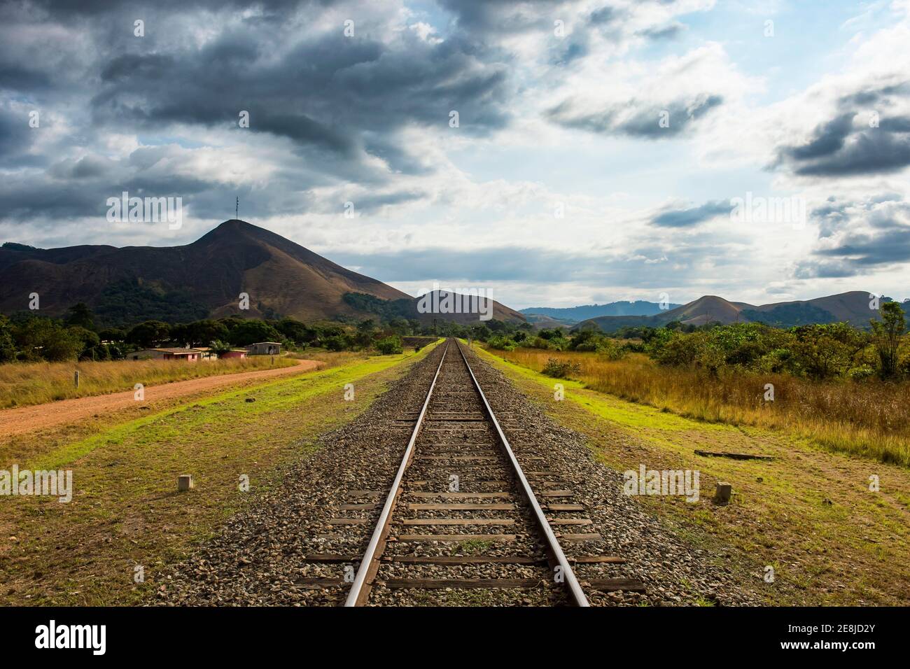 Ferrovia nel patrimonio mondiale dell'UNESCO, vista Lope National Park, Gabon Foto Stock