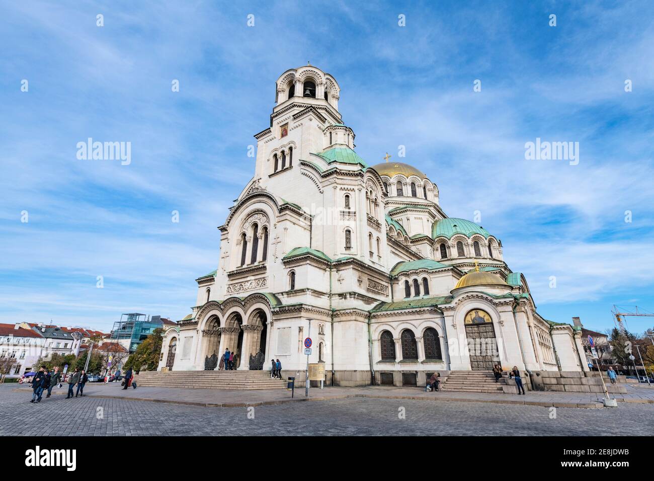 La Cattedrale Alexander Nevsky, Sofia, Bulgaria Foto Stock