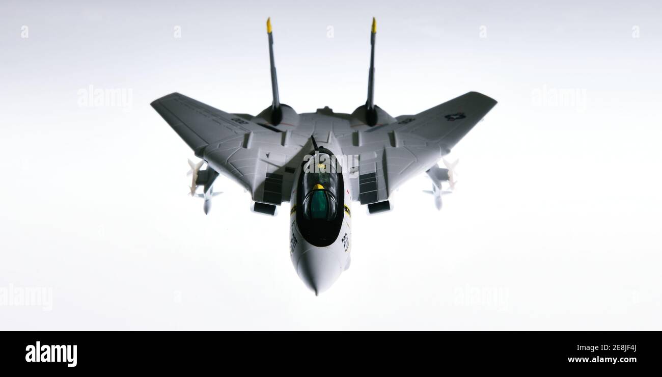 Modello di un aereo militare americano Grumman F-14 Tomcat Foto Stock
