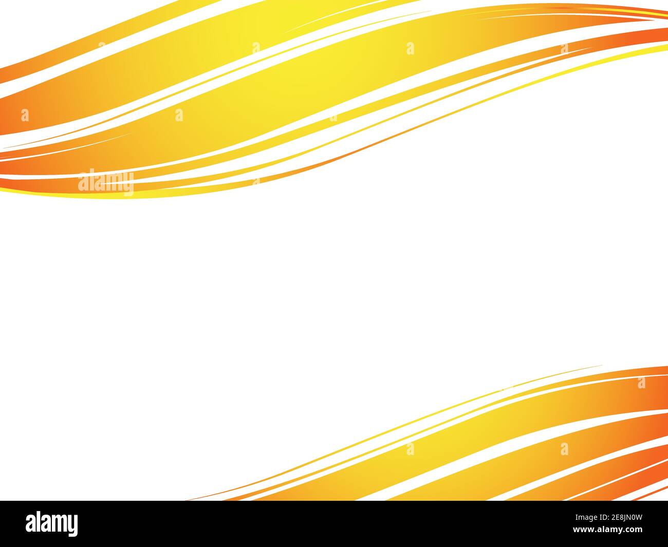 Sfondo della curva astratta, onde arancioni, design delle curve con spazio di copia, vettore, elementi ondulati e forme per la presentazione, modello Illustrazione Vettoriale