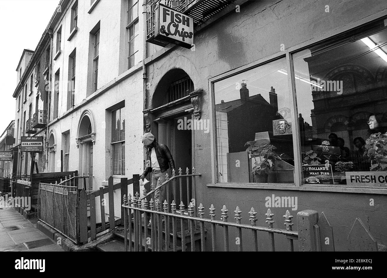 Il quartiere interno della città di Toxteh Liverpool 8. Immagini riprese per la copertina 4 dell'album The Real Thing della British Soul Band, a partire da 8 nel 1977 Foto Stock