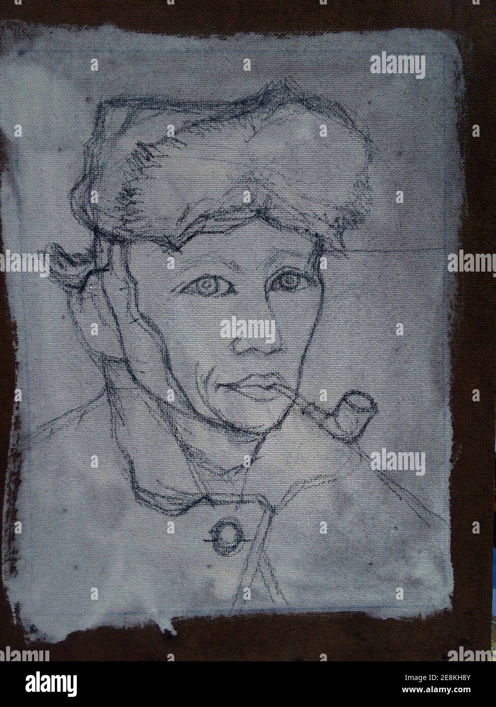 Olio, pittura, astratto, arte, sfondo. , Su tela, Van Gogh, dipinti famosi Foto Stock