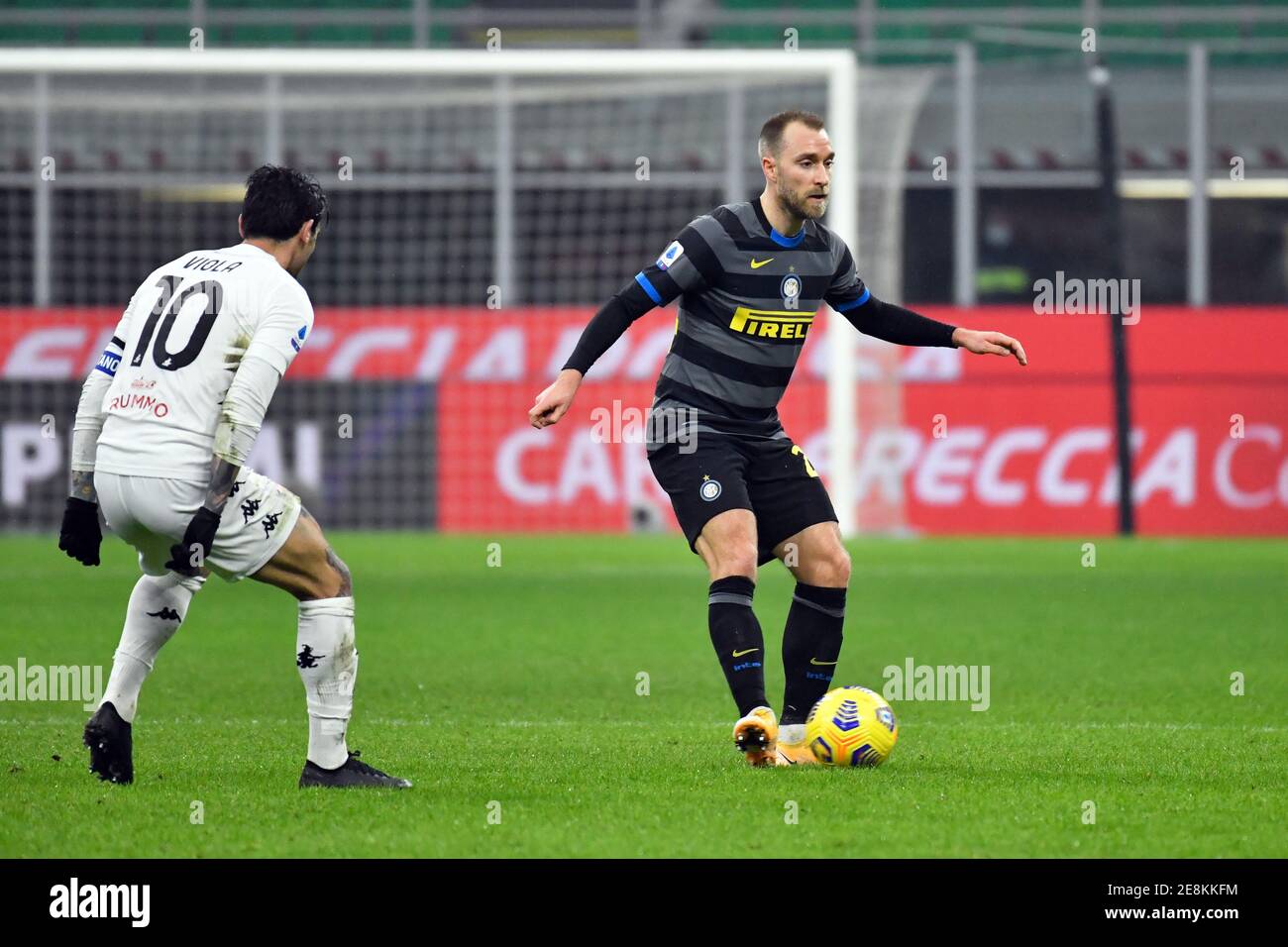 Milano, Italia. 30 gennaio 2021. Christian Eriksen (24) di Inter Milan ha visto nella serie UNA partita tra Inter Milano e Benevento a Giuseppe Meazza a Milano. (Photo Credit: Gonzales Photo/Alamy Live News Foto Stock