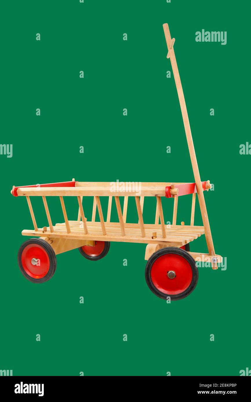 Un carretto di legno, un classico giocattolo per i bambini Foto