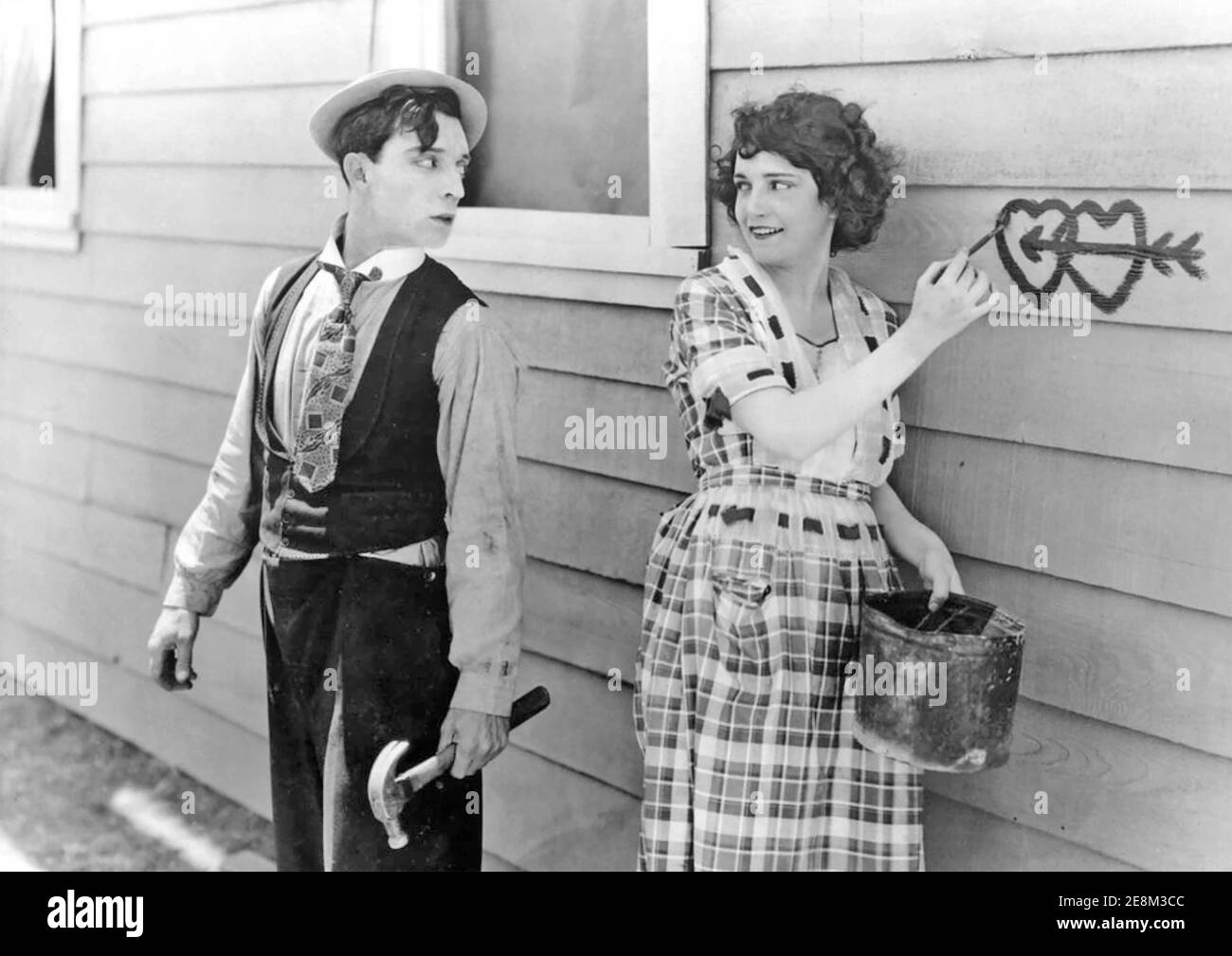 UNA SETTIMANA 1920 Metro Pictures film muto con Sybil Seely E Buster Keaton Foto Stock