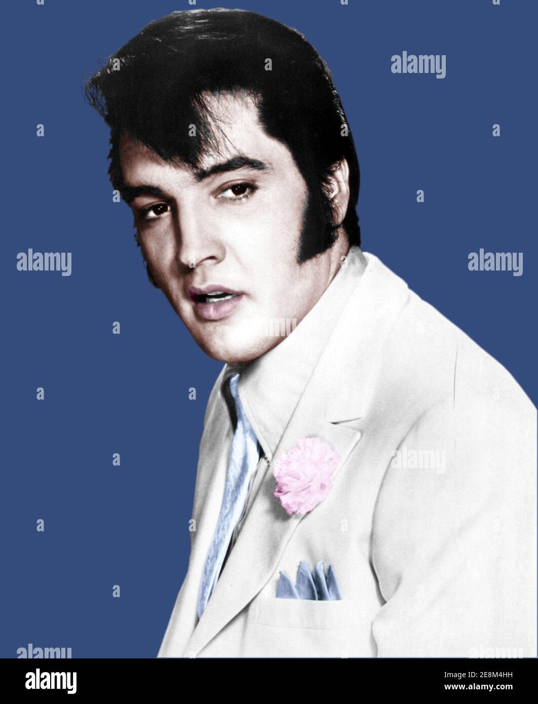 Ritratto di Elvis Presley 1968 Foto Stock