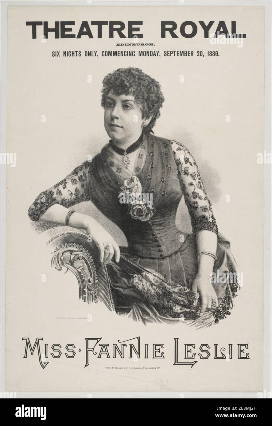 Miss Fannie Leslie - Collezione Weir. Foto Stock