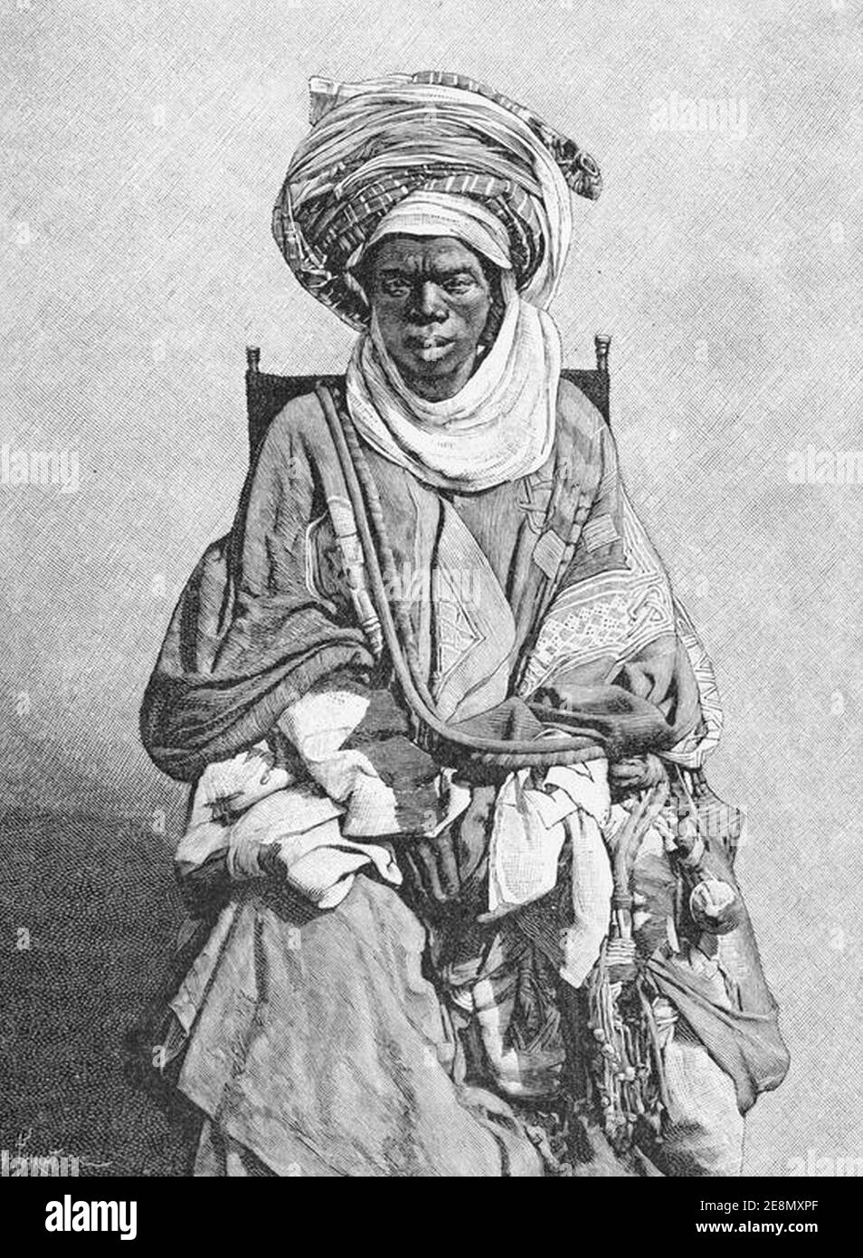 Mohammedan Yoruba commerciante. Foto Stock