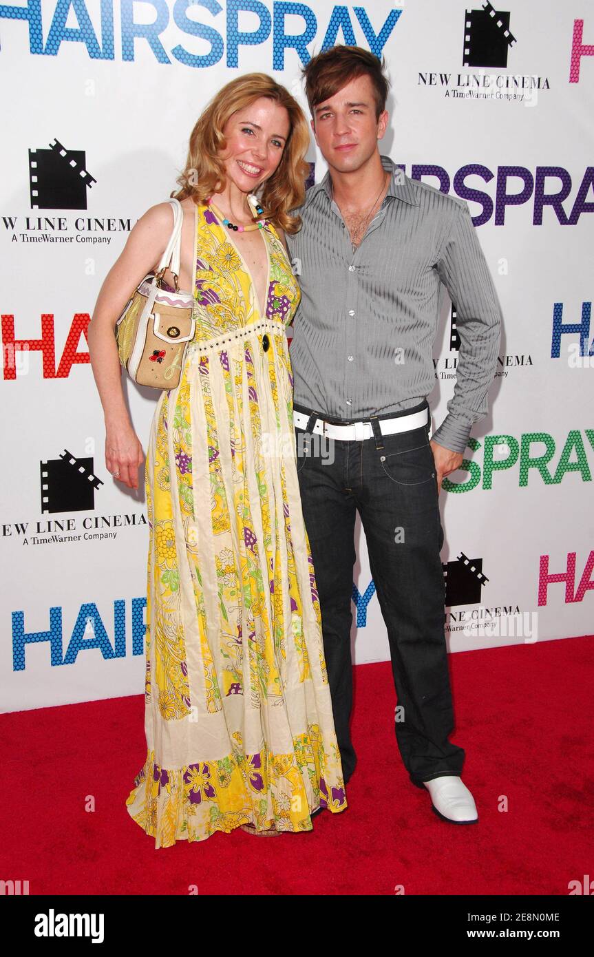 L'attrice Kerry Butler e ospite assistono alla New York Premiere of Hairspray, tenutasi al Teatro Ziegfeld a New York City, NY, USA il 16 luglio 2007. Foto di Gregorio Binuya/ABACAPRESS.COM Foto Stock