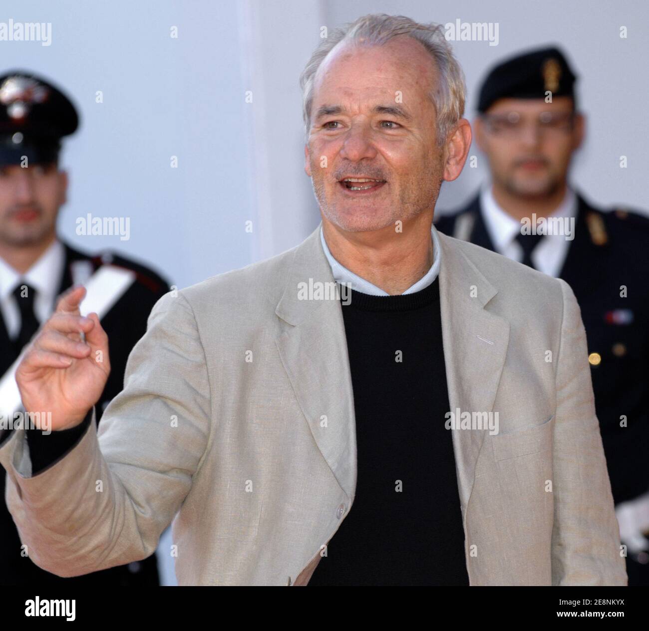 L'attore STATUNITENSE Bill Murray pone in arrivo per la prima del film 'Michael Clayton' con George Clooney come protagonista del thriller legale aziendale in concorso per il Leone d'Oro, durante il 64° Festival annuale del Cinema di Venezia, il 31 agosto 2007. Foto di Nicolas Khayat/ABACAPRESS.COM Foto Stock