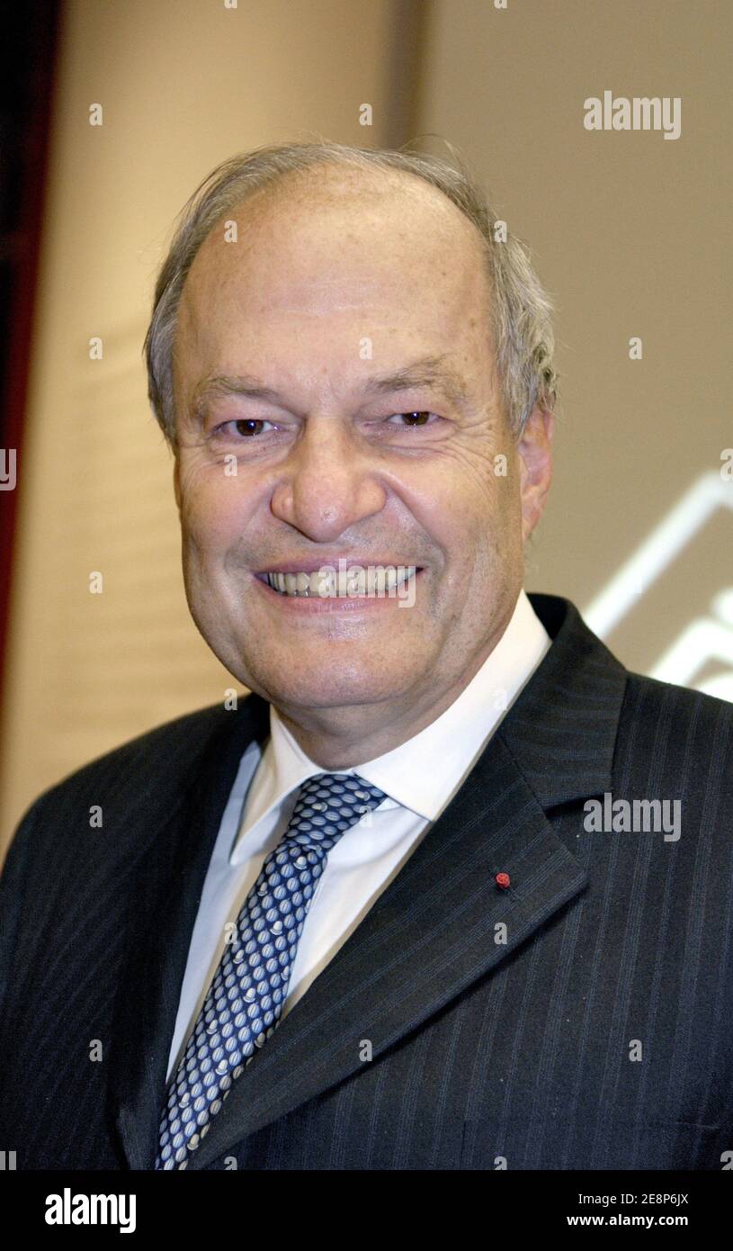 Michel Boyon, presidente di CSA, partecipa al "ventesimo anniversario" della radio francese "France Info" al "Cité de l'Architecture et du Patrimoine", tenutosi al Palais de Chaillot a Parigi, Francia, il 18 settembre 2007. Foto di Christophe Guibbaud/ABACAPRESS.COM Foto Stock