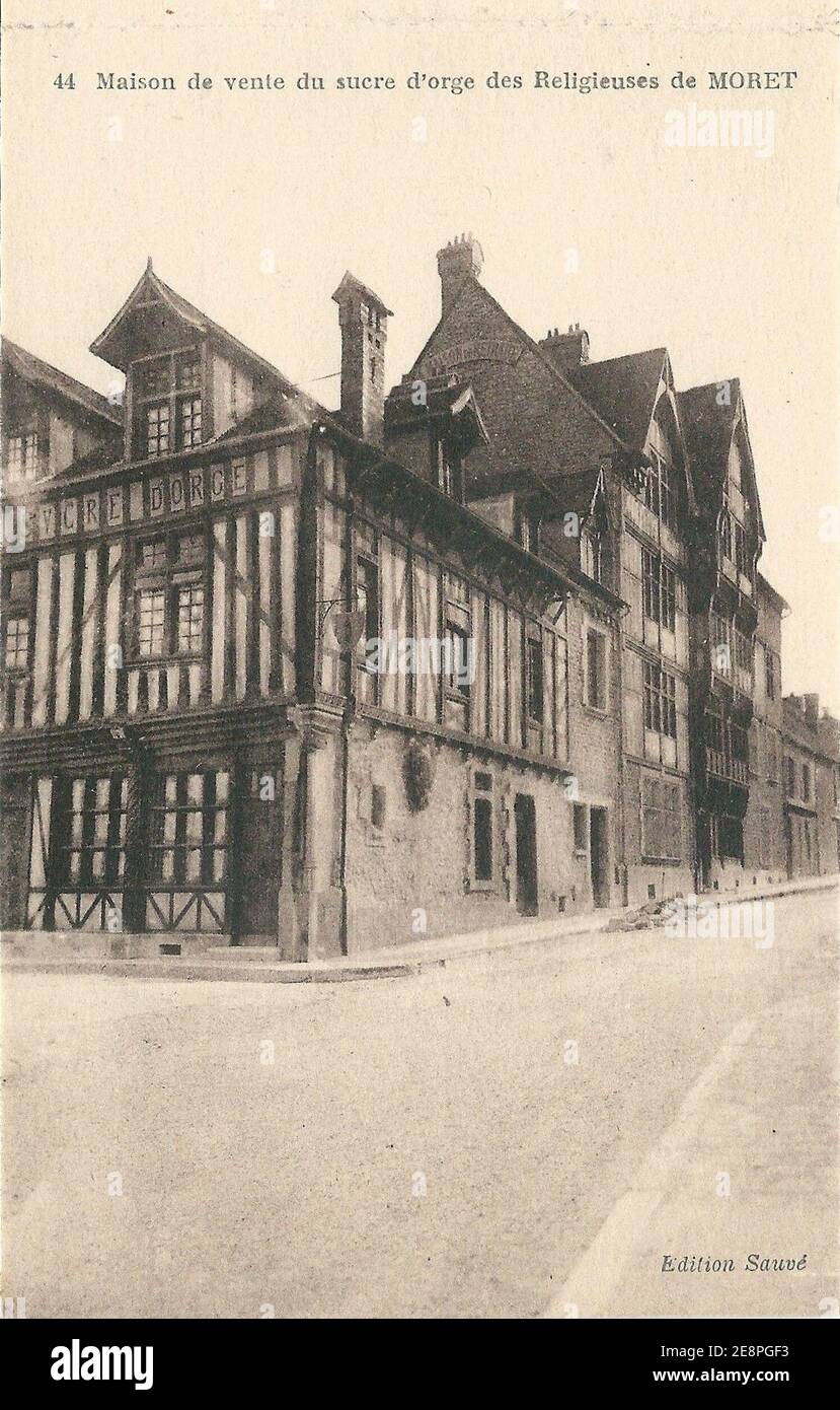 Moret-sur-Loing-FR-77-vers 1925-CPA-17. Foto Stock