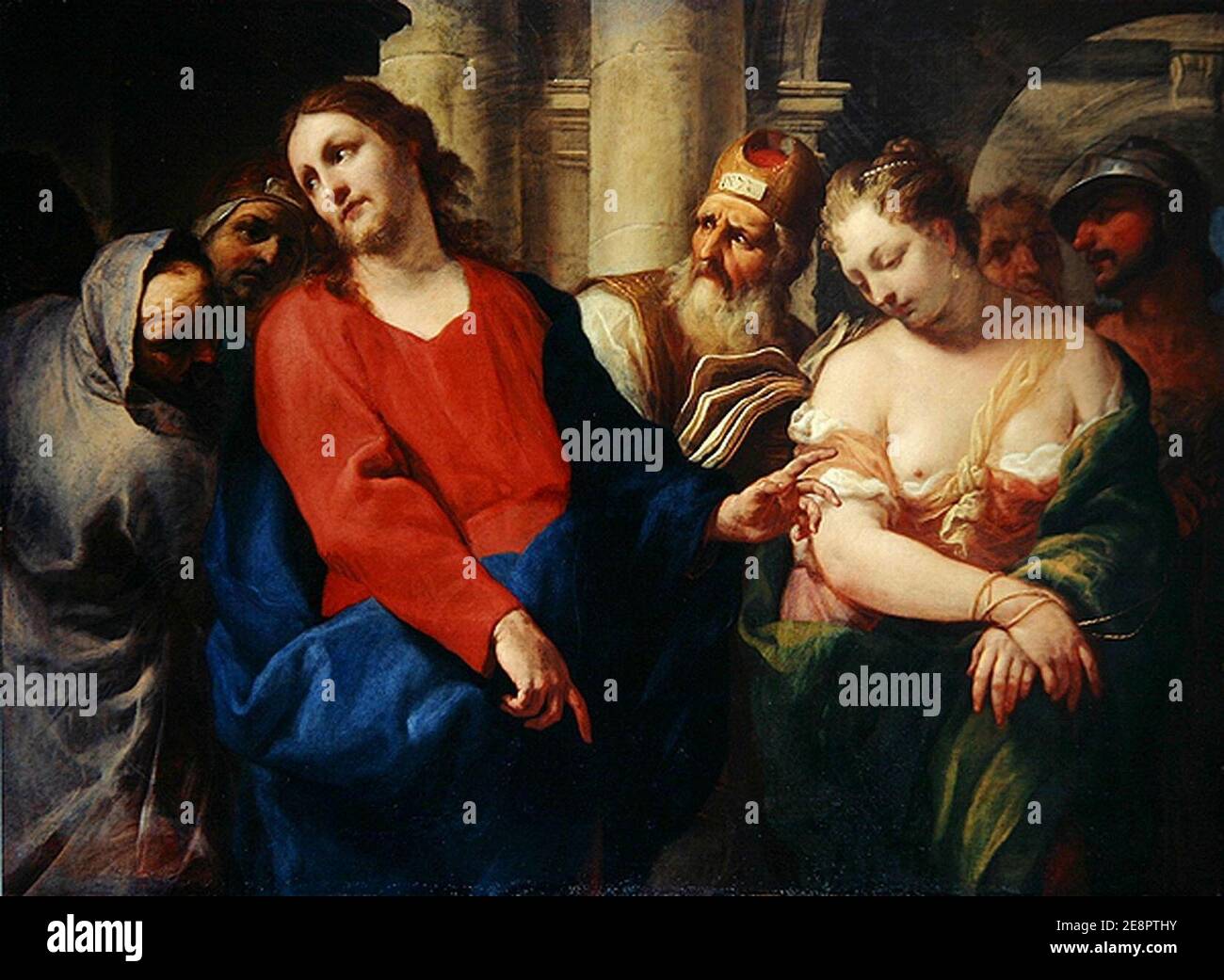 Antonio Molinari - Cristo e l'adultera. Foto Stock