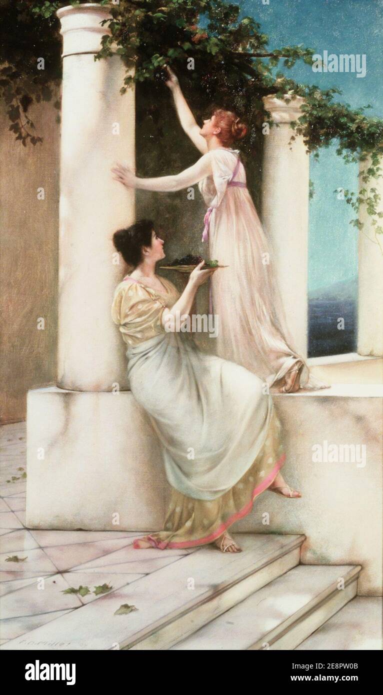 Francis Davis Millet - un Idyll d'autunno, 1892. Foto Stock