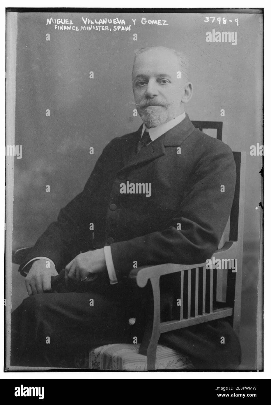 Miguel Villanueva y Gomez, ministro delle Finanze, Spagna Foto Stock