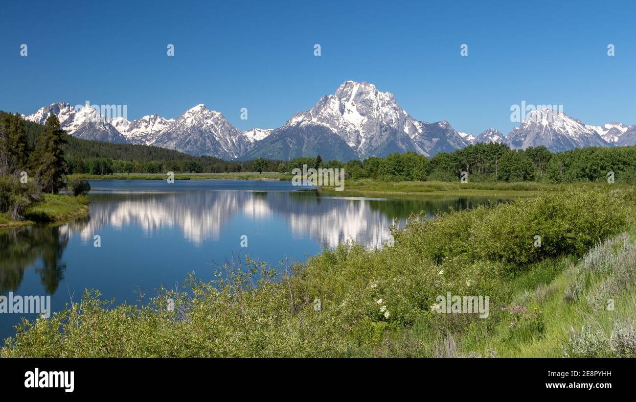 Il Parco Nazionale del Grand Teton Foto Stock