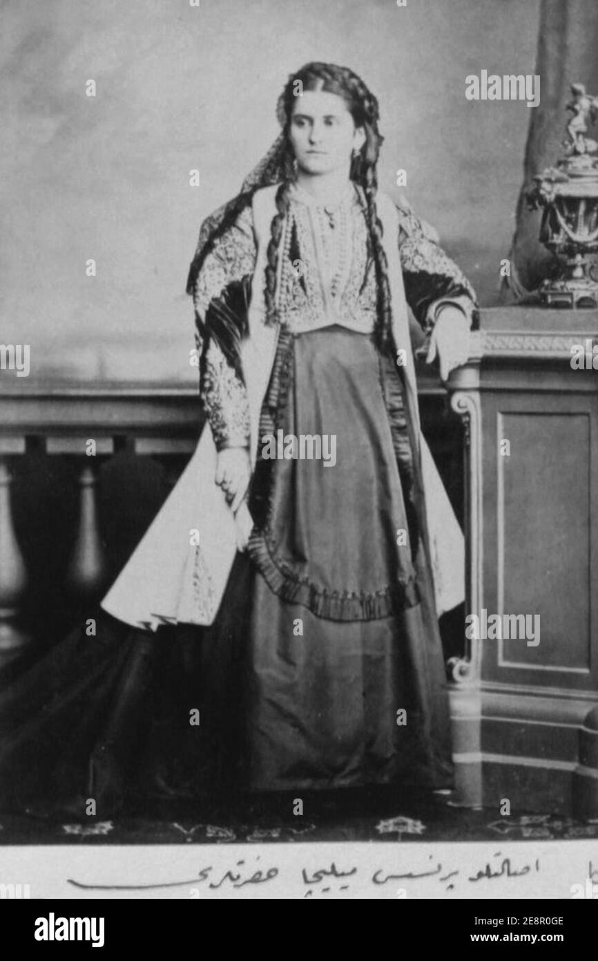 Milena Vukotić, Regina del Montenegro. Foto Stock