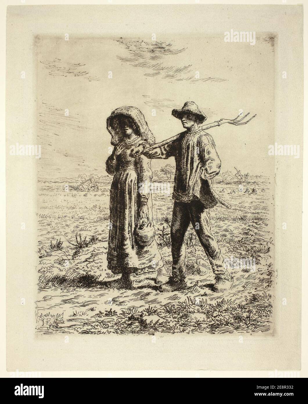 Millet - contadini che lavoreranno, 1923.38. Foto Stock