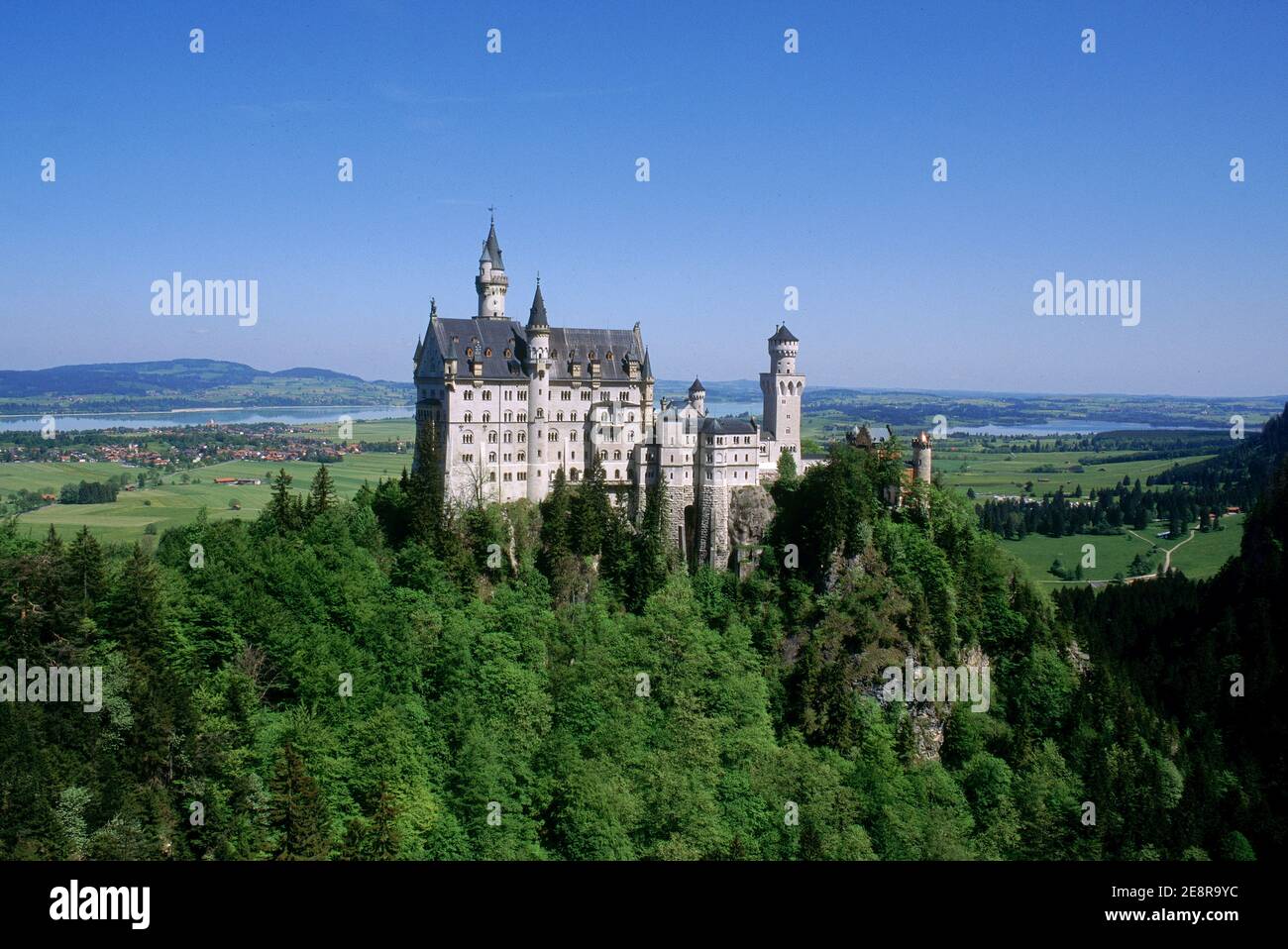 Germania/Baviera/Re Ludwigs Castel, Castello Neuschwanstein, Germania Foto Stock