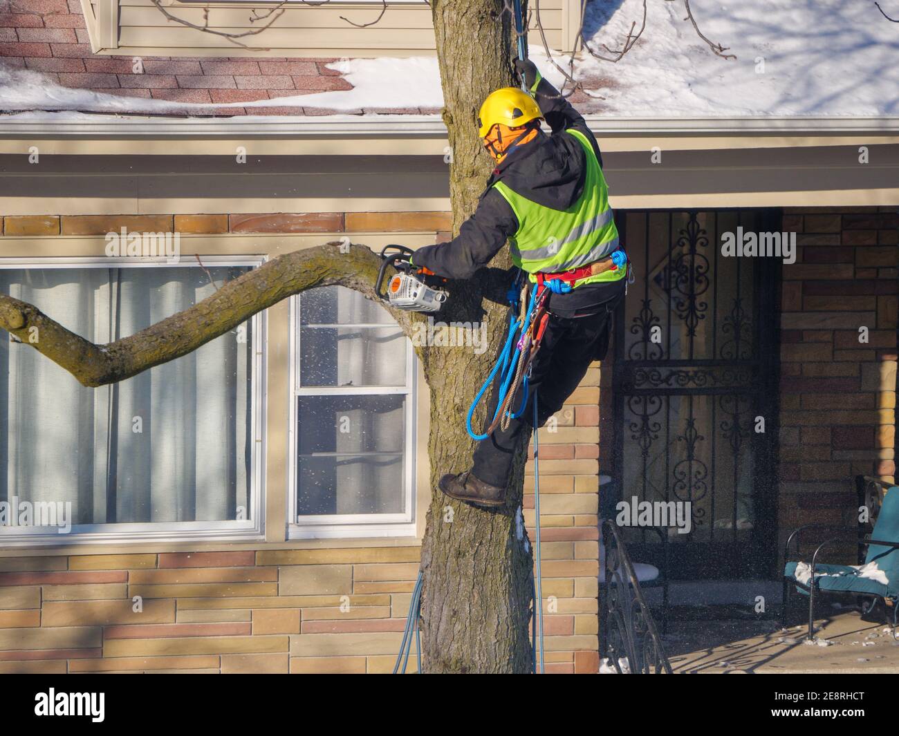 Trimmer al lavoro. Foto Stock