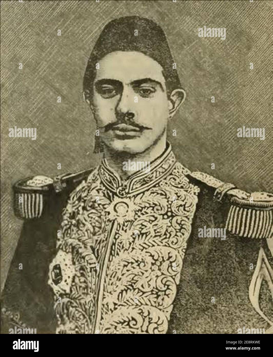 Mohamed Tsson Pasha, Figlio di Said Pasha, viceré d'Egitto. Foto Stock