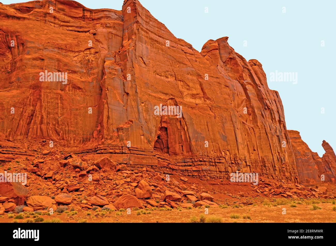 Scogliere di arenaria nella Monument Valley in Arizona Foto Stock