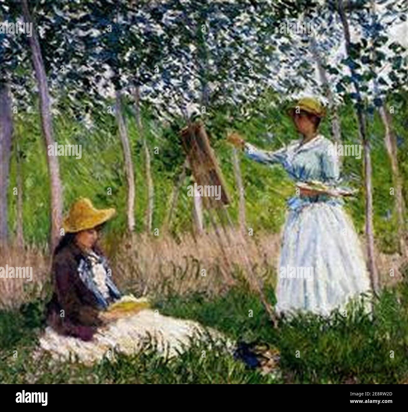 Monet - nel-bosco-a-giverny-blanche-hosschede. Foto Stock