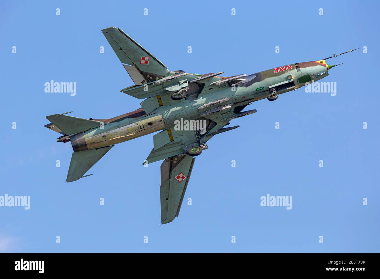 Sukhoi Su22 Fitter dell'aviazione polacca Foto Stock