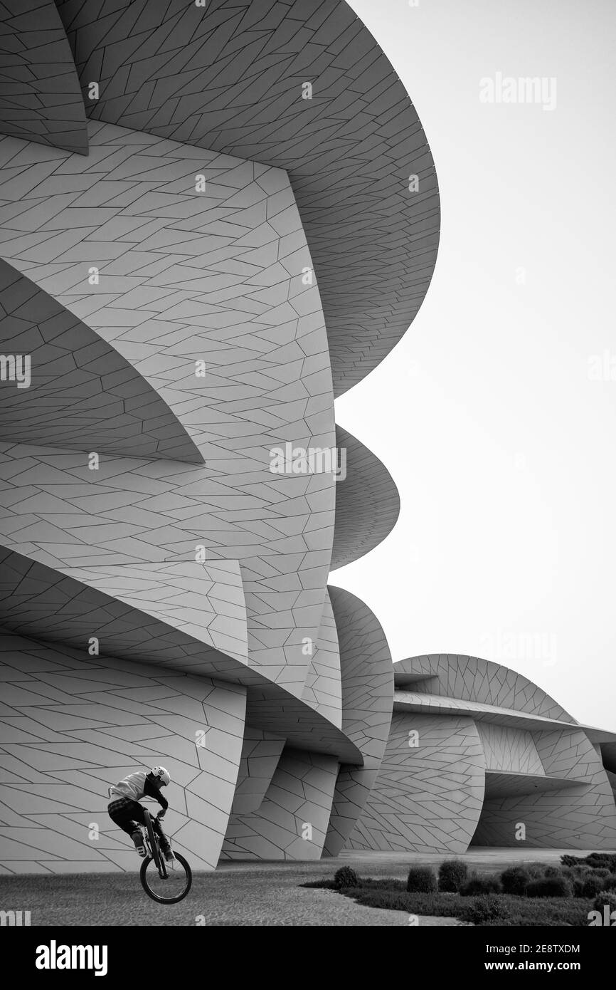 Bellissimo Museo Nazionale del Qatar Foto Stock