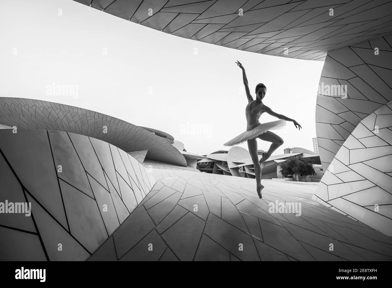 Bellissimo Museo Nazionale del Qatar Foto Stock