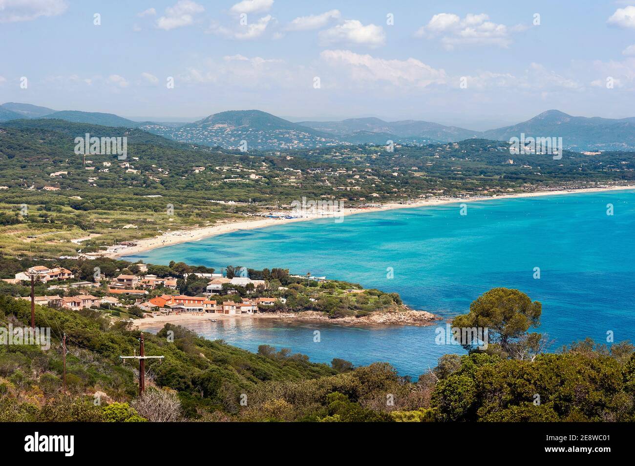 Spiaggia Pampelonne, Costa Azzurra, Francia Foto Stock