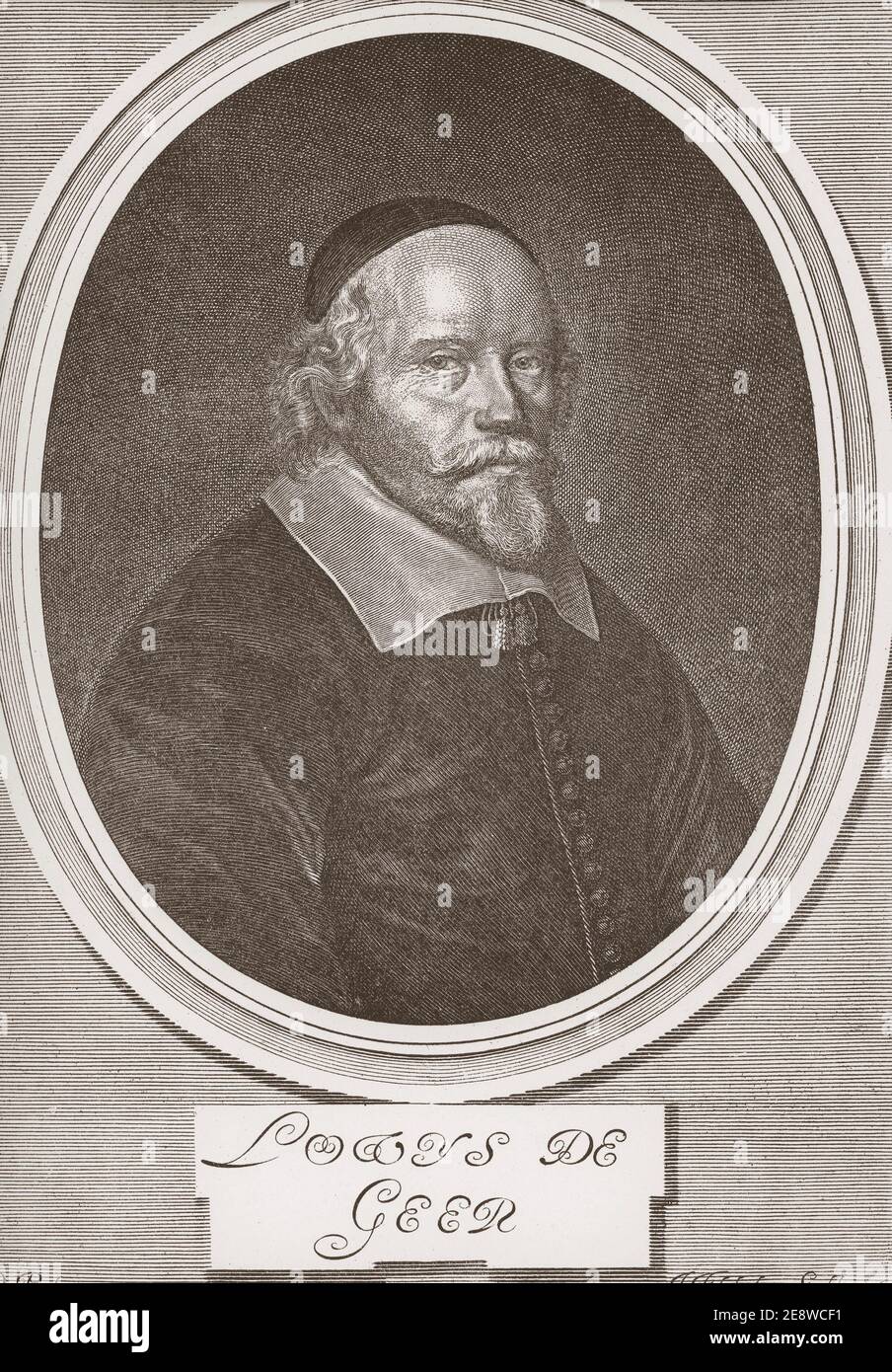 Louis De Geer (1652 novembre 1587 – 19 giugno 17) è stato un imprenditore e industriale olandese di origine vallone. Foto Stock