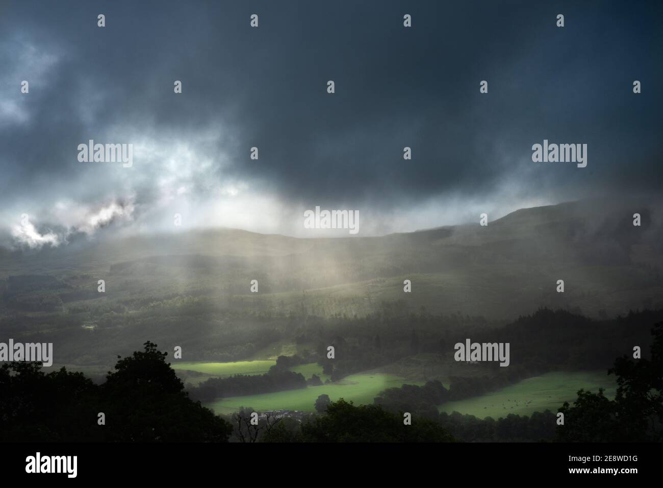 Loch Tay da Sron a Chalachian e Buide Foto Stock