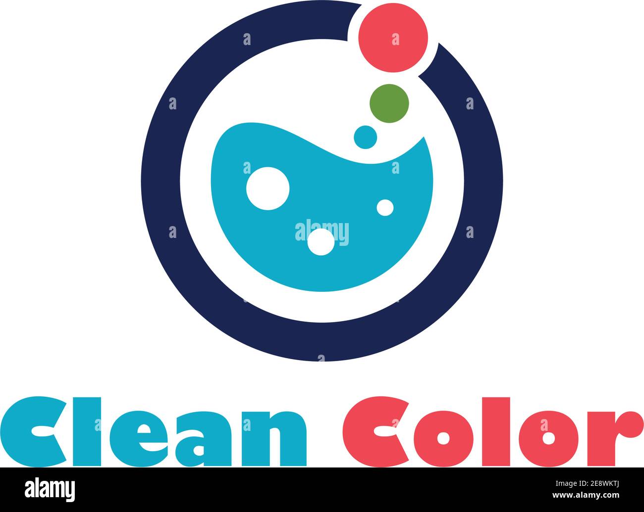 bucato lavaggio astratto icona logo concetto grafico Illustrazione Vettoriale
