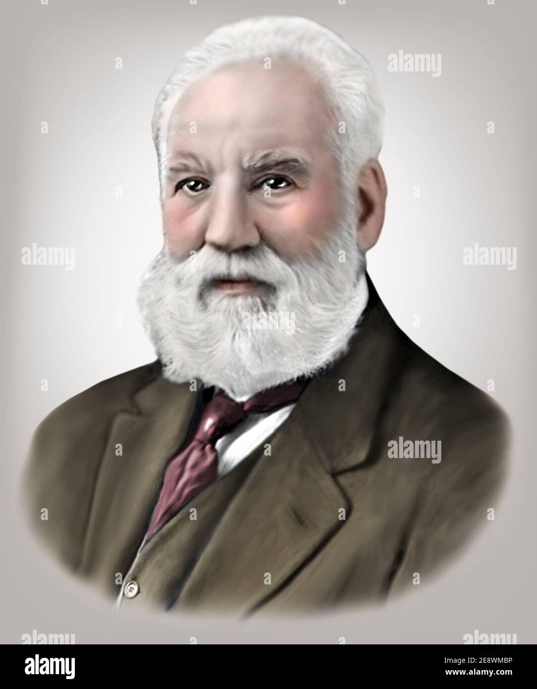 Alexander Graham Bell 1847-1922 scozzesi nato scienziato inventore Engineer Foto Stock