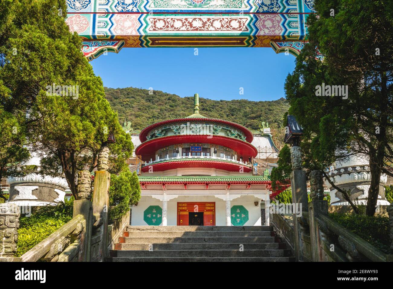 Zhongshan Hall si trova sulla montagna yangming, taipei, taiwan. Traduzione: Sala Zhongshan. Foto Stock