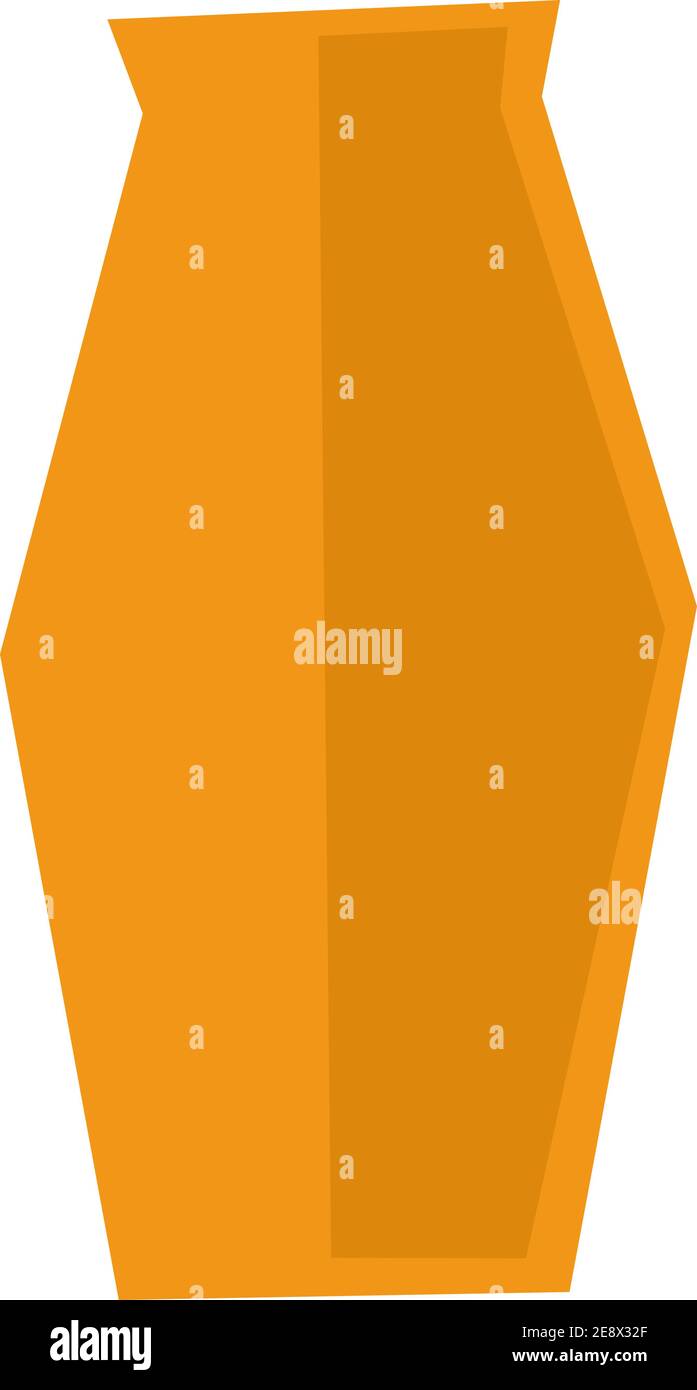 Astratto trendy mano disegnato vaso vettoriale. Illustrazione del design dell'elemento interno. Vaso isolato su sfondo bianco. Stile minimalista scandinavo Illustrazione Vettoriale