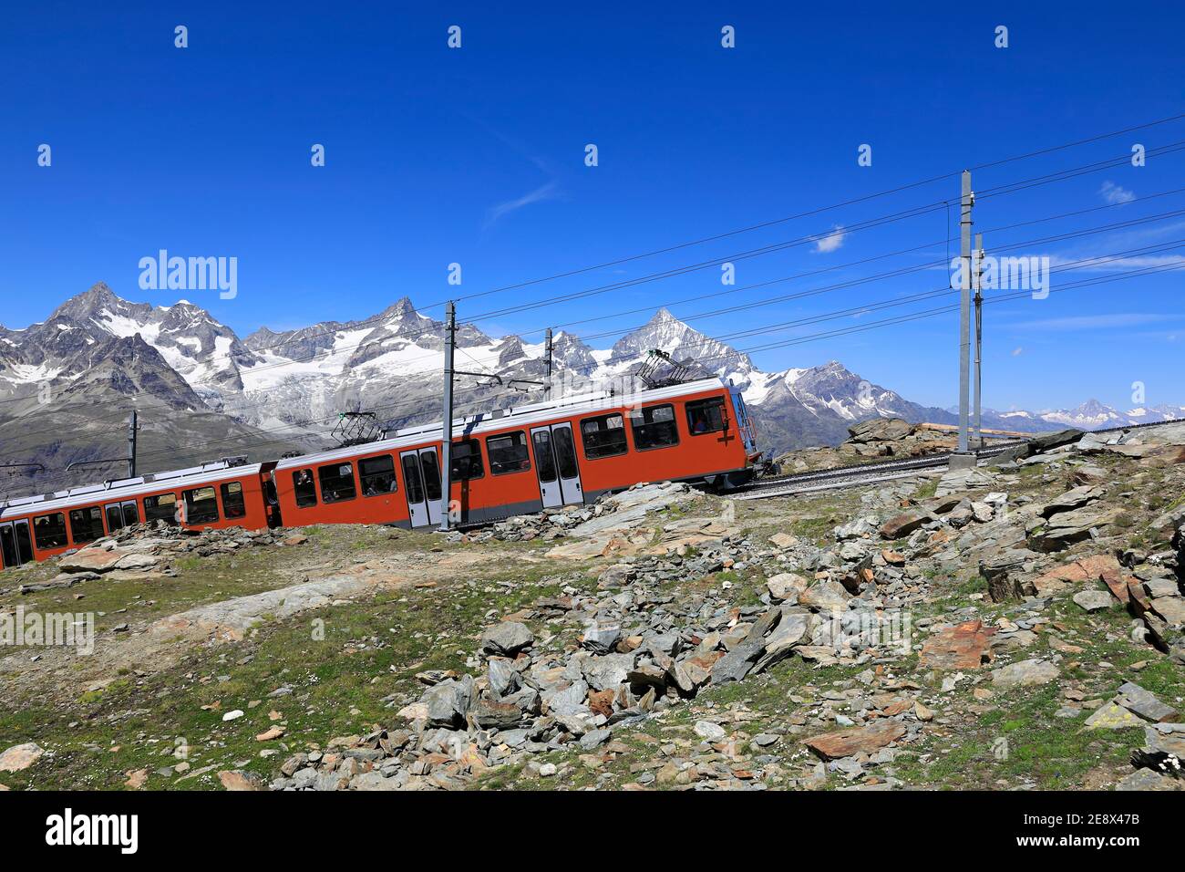Treno a cremagliera Gornergrat, Zermatt, Svizzera 2020 Foto Stock