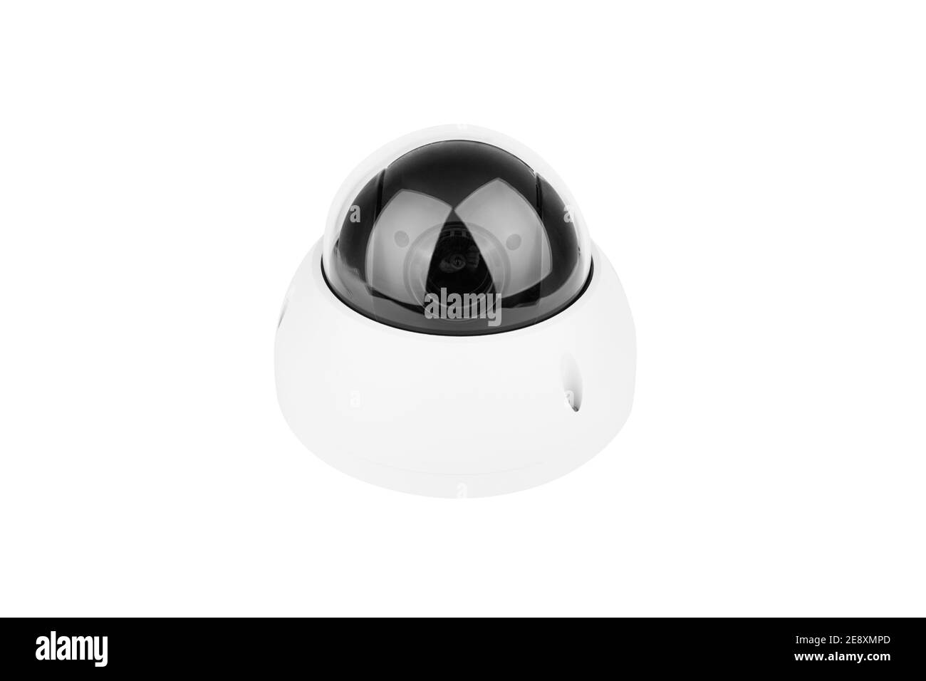 telecamera di sorveglianza tvcc di sicurezza isolata su sfondo bianco Foto Stock