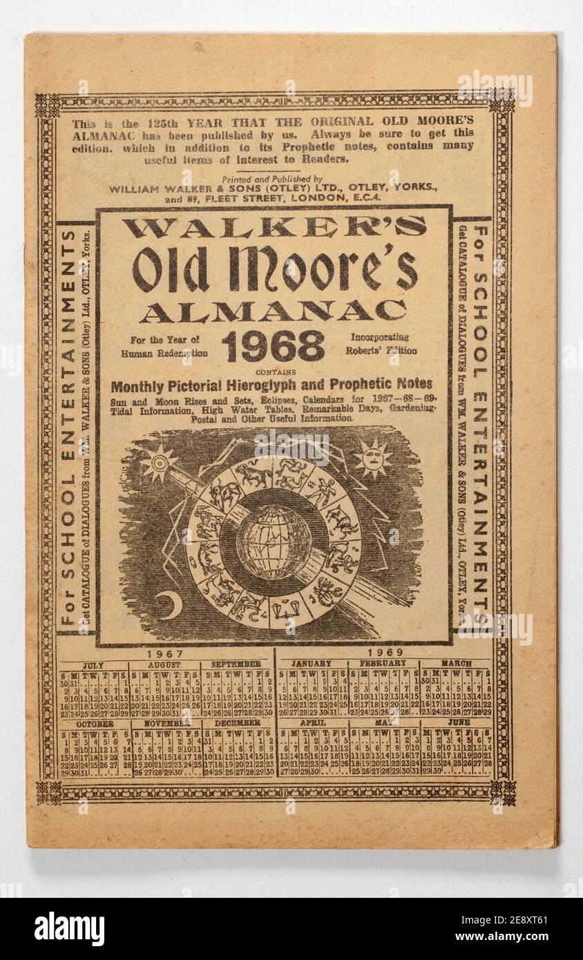 Escursionisti Olde Moores Almanac 1968 Foto Stock