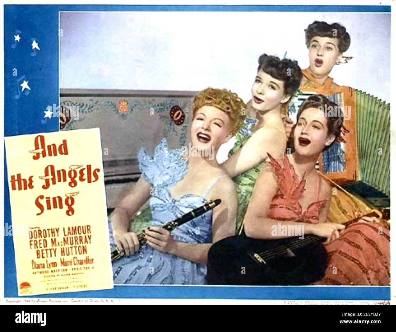 E GLI ANGELI CANTANO 1944 Paramount Pictures film musicale Foto Stock