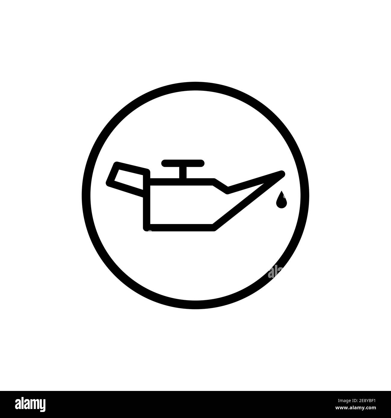 Icona con il logo del cruscotto del controllo del motore a olio. Simbolo  dell'olio per auto simbolo del filtro del livello pittogramma vettoriale  Immagine e Vettoriale - Alamy