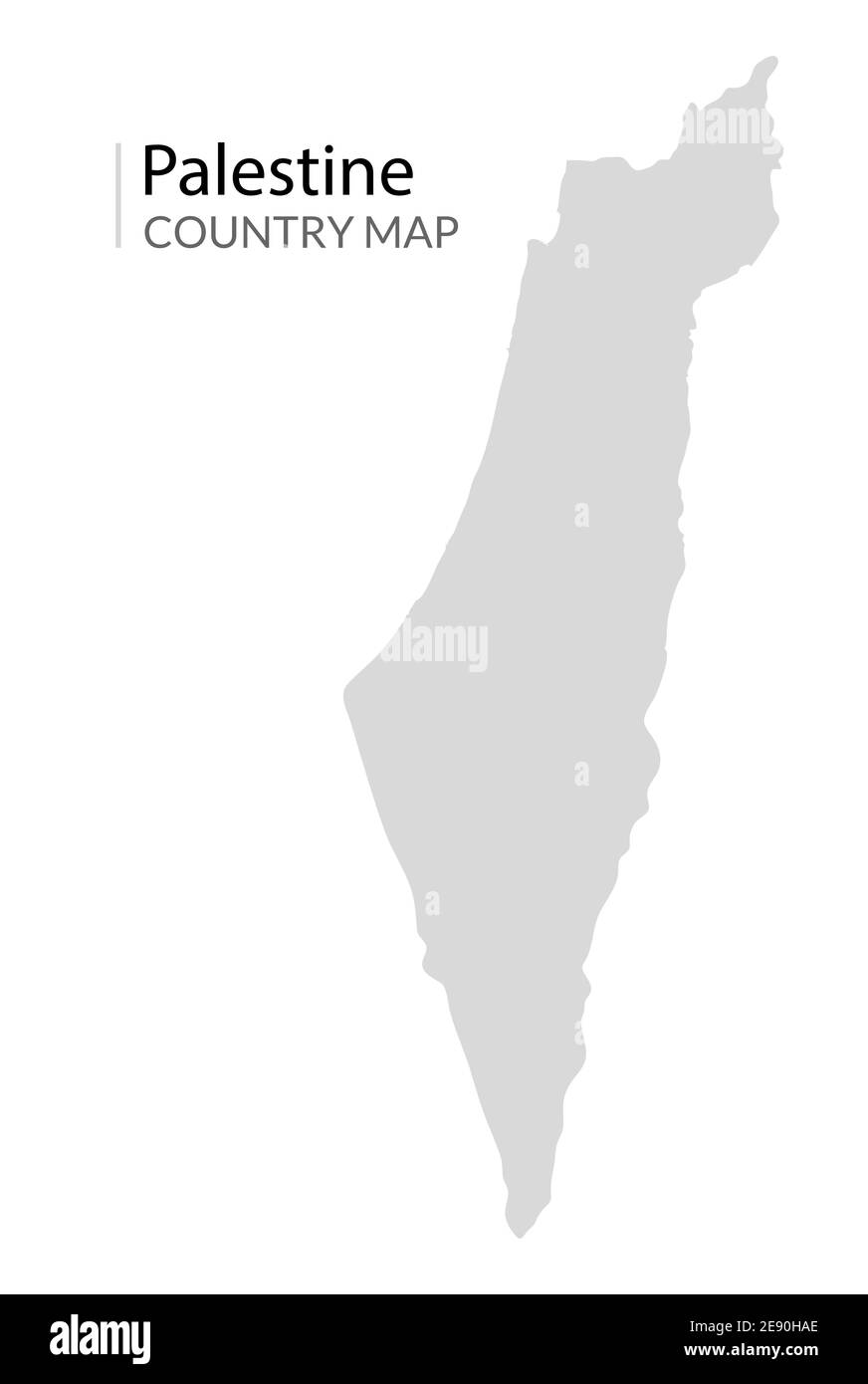 Israele Palestina Paese vettore mappa. Mappa di sfondo di gaza israeliana Illustrazione Vettoriale