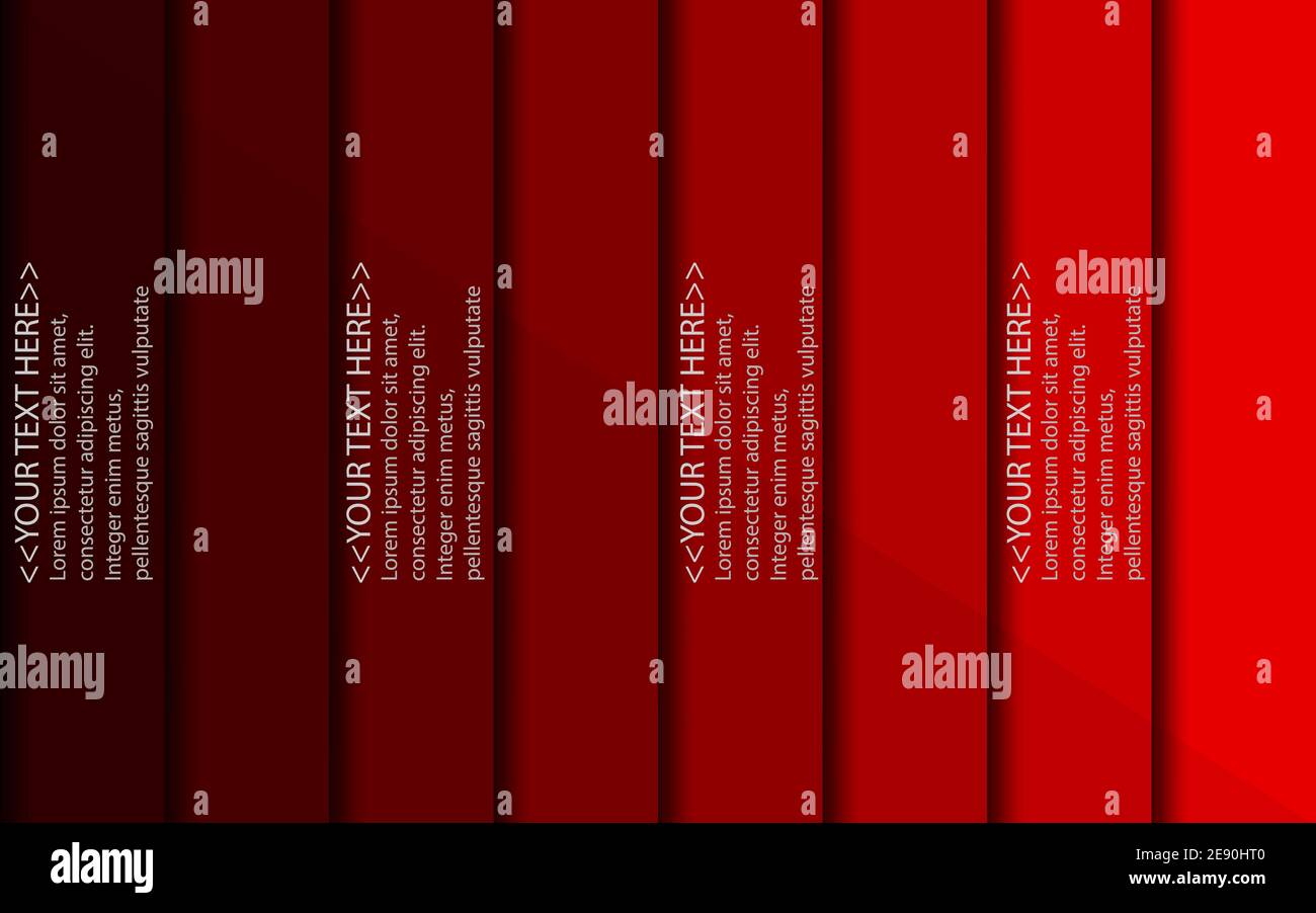 Sfondo Rosso con vuoto astratto per il testo. Illustrazione vettoriale. EPS 10 Illustrazione Vettoriale