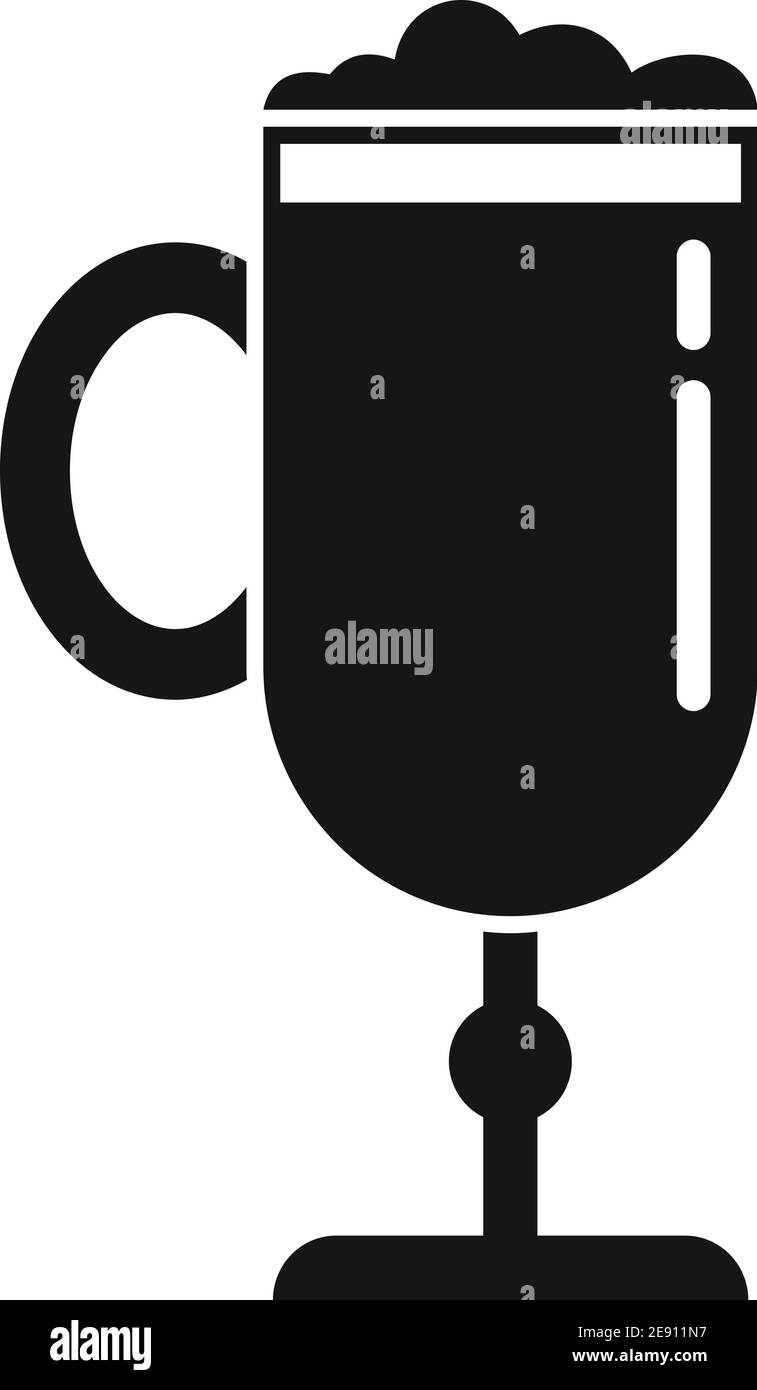 Icona del drink del barman, stile semplice Illustrazione Vettoriale